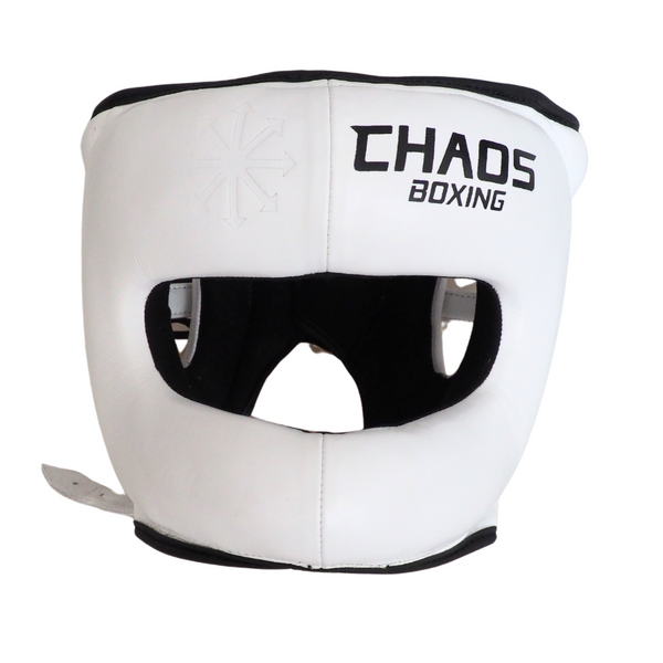 Chaos Boxing Full Face Guard White