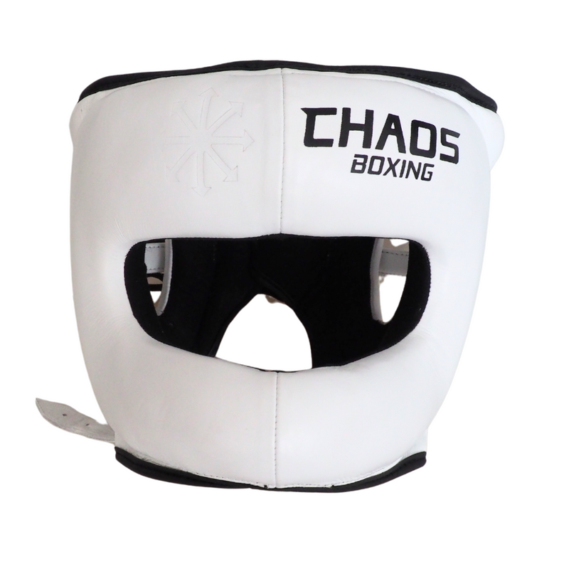 Chaos Boxing Full Face Guard White