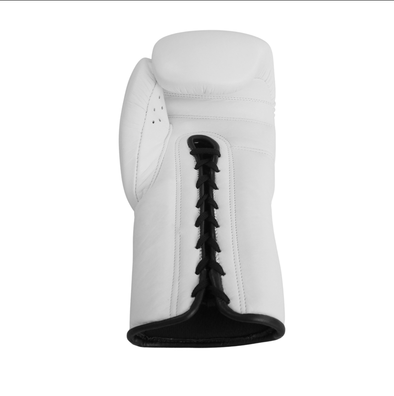LACE UP SPARRING GLOVES WHITE 16oz