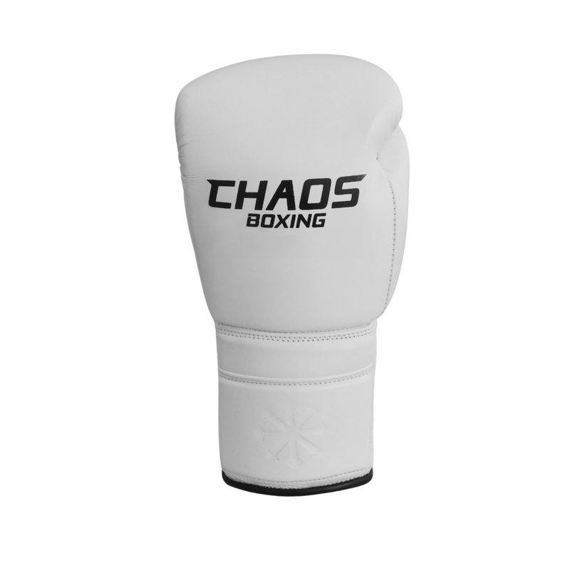 LACE UP SPARRING GLOVES WHITE 16oz