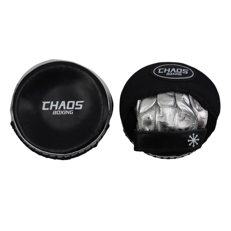 Gel Tech Speed Mitts Black & Silver - CHAOS BOXING